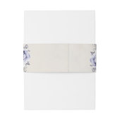 Rustieke pioenroos Floral Lila en Alabaster Uitnodigingen Wikkel (Achterkant Voorbeeld)