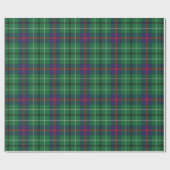 Rustieke Plaid Clan Duncan Groen Blauw Tartan Cadeaupapier (Vlak)
