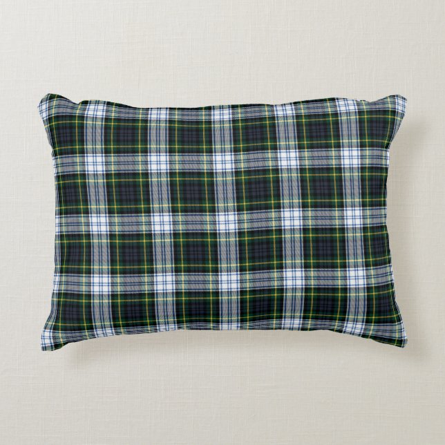 Rustieke Plaid Clan Gordon Tartan Accent Kussen (Voorkant)