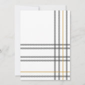 Rustieke Plaid Greenery Vakantiefoto Feestdagenkaart (Achterkant)