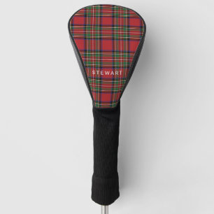 Rustieke Plaid Rood en Groen Stewart Tartan Custom Golfheadcover