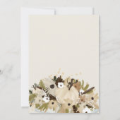 Rustieke pompoen bloem neutraal Oh babyshower Kaart (Achterkant)