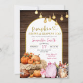 Rustieke Pompoen Brouwen & Luiers Meisje Baby show Kaart (Voorkant)