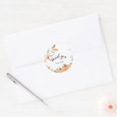 Rustieke pompoen Dank u Stickers (Envelop)