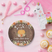 Rustieke Pompoen Herfst Bloem Bruidsdiner Papieren Bordje (Feest)