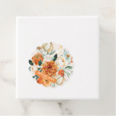 Rustieke Pompoen Herfst bloemenherfst Baby shower Bedankjes Labels (In situ)