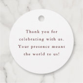 Rustieke Pompoen Herfst bruiloft Dank u Bedankjes Labels (Achterkant)