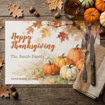 Rustieke Pompoenen Herfst Thanksgiving Papieren Pl