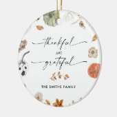 Rustieke Pompoenen Thanksgiving Dinner Ornament (Links)