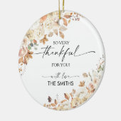 Rustieke Pompoenen Thanksgiving Dinner Ornament (Links)