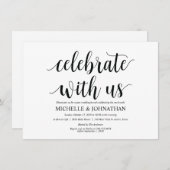 Rustieke Post-Wedding Brunch Invitation Kaart (Voorkant / Achterkant)