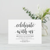 Rustieke Post-Wedding Brunch Invitation Kaart (Staand voorkant)