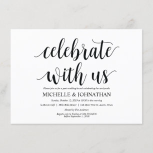 Rustieke Post-Wedding Brunch Invitation Kaart