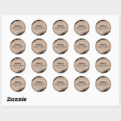 Rustieke productetiketten ronde sticker (Vel)