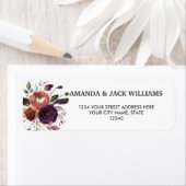 Rustieke pruim | Bloemen en veren Bloemen Bruiloft Etiket (Insitu)