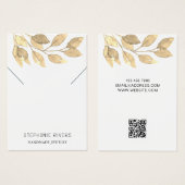 Rustieke QR Code Ketting Display Kaart (Voorkant /achterkant)