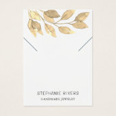 Rustieke QR Code Ketting Display Kaart (Voorkant)