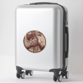 rustieke relikwie sticker (Koffer)
