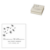 Rustieke retour adres Script naam Creëer uw eigen Rubberstempel (Gestempeld)