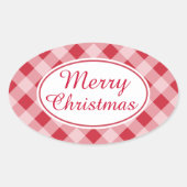 Rustieke Retro Merry Christmas Gift Stickers (Voorkant)