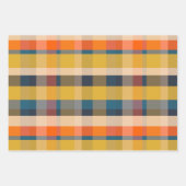 Rustieke Retro Moderne geruite & Stripe Patronen Inpakpapier Vel (Voorkant 3)
