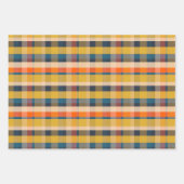 Rustieke Retro Moderne geruite & Stripe Patronen Inpakpapier Vel (Voorkant)