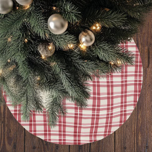 Rustieke Reverie Boerderij Red Plaid Kerstboom Rok