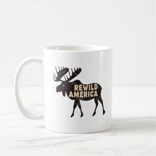 Rustieke Rewild America Moose Koffiemok