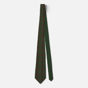 Rustieke, robuuste buiten rood/groen ruit stropdas