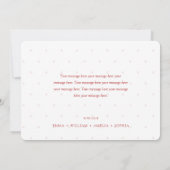 Rustieke rode bladeren aangepaste foto kerst Kaart (Achterkant)