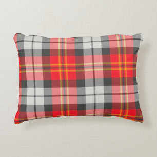 Rustieke rode en groene tartan geruite plaid kusse accent kussen