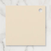 Rustieke rode geum- en vlinderbloem bedankjes labels (Achterkant)