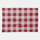 Rustieke rode Gingham keukenhanddoek (Horizontaal)
