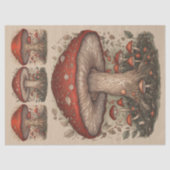 Rustieke Rode Paddestoel Folk Art Decoupage Crafti Tissuepapier (Voorkant)