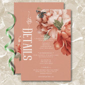  rustieke roest & perzik pioenrozen Details Informatiekaartje