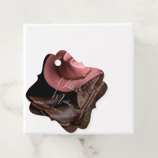 Rustieke Romance bruiloft Dank u Bedankjes Labels (In situ)