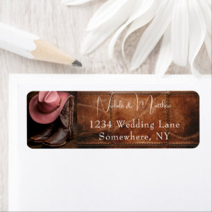 Rustieke Romance: Cowboy Boots & Roos Pet Wedding Etiket