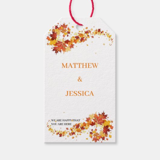 Rustieke Romance Gift Labels Cadeaulabel (Voorkant)