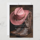 Rustieke Romance: Laarzen & Pet Weddin Couples Dou Kaart (Voorkant)