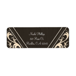 Rustieke Roos Elegant Licht Houten Diamanten Uitno Etiket