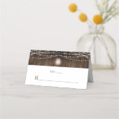 Rustieke Roze Mason Jar String Lights Place Kaarte (Voorkant)