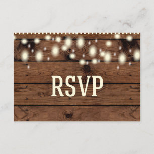Rustieke RSVP-kaart, bruiloft RSVP-Kaart RSVP Kaartje