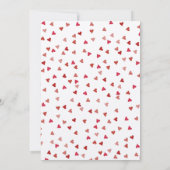 Rustieke Ruby Red Love Heart Kalender Save the Dat Save The Date (Achterkant)