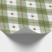 Rustieke ruit cadeaupapier (Hoek)