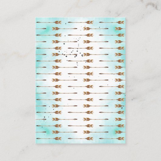 Rustieke schedel en pijlen | Het is een jongen | Informatiekaartje (Achterkant)