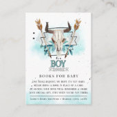 Rustieke schedel en pijlen | Het is een jongen | Informatiekaartje (Voorkant)