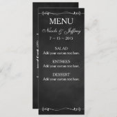 Rustieke schoolbord Eet Drink Trouwen Trouwen Menu (Voorkant / Achterkant)