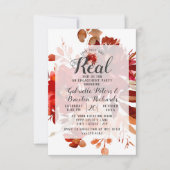 Rustieke schoonheid Dit is net een echt verlovings Kaart (Voorkant)