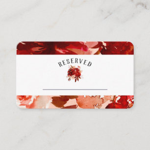Rustieke schoonheid Floral Gereserveerd Zittafel N Plaatskaartje