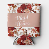 Rustieke schoonheid Floral ingelijst Bohemian Maid Blikjeskoeler (Voorkant)